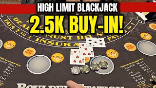 $2,500 Buy-In • High Limit Blackjack in a Vegas Casino