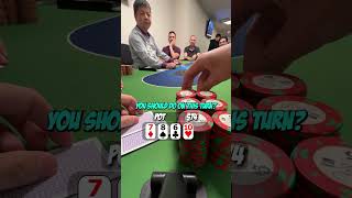 CAN I GET THE FOLD WITH TABLE TALK? #pokershorts #pokervlogs #shorts