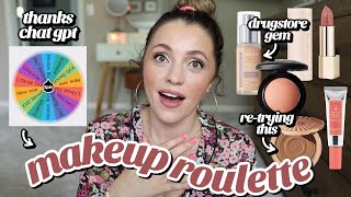 Re-trying makeup from the past + shopping my makeup collection / Makeup Roulette!
