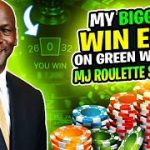 My Biggest Win Ever On Green With The MJ Roulette Strategy!