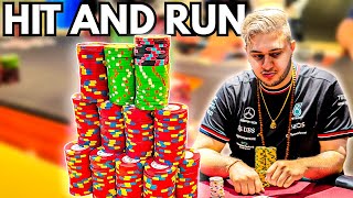 I Get HIT N RUN  in LAS VEGAS Cash Game! Poker Vlog