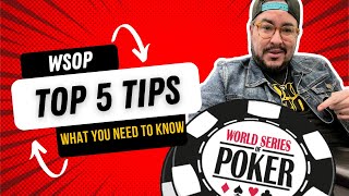 TOP 5 TIPS FOR WSOP 2022 I WHAT YOU NEED TO KNOW #wsop2022 #wsop #lasvegasstrip #poker #pokerplayer