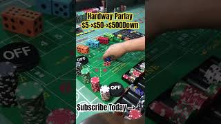 Craps Hardway Parlay Is It A Sucker Bet? #craps #vegas #casino