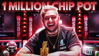 ALL IN FOR 1 MILLION CHIPS! Poker Vlog 3rd Person POV