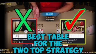 BACCARAT (ENG.SESSION) | BEST TABLE FOR THE TWO TOP MIRROR NO MIRROR STRATEGY