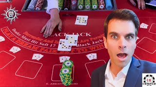 🔴BLACKJACK ON A CRUISE! 🟡HUGE DOUBLE!