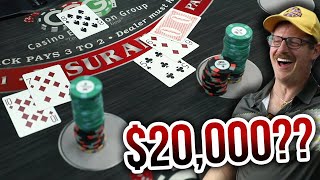 $20,000+ BLACKJACK RUN – David vs. Timmy