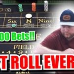 🔥BEST ROLL EVER?!🔥 30 Roll Craps Challenge – WIN BIG or BUST #316