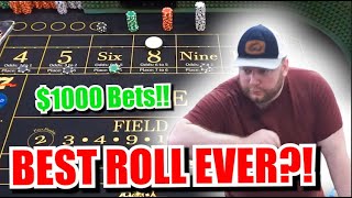 🔥BEST ROLL EVER?!🔥 30 Roll Craps Challenge – WIN BIG or BUST #316