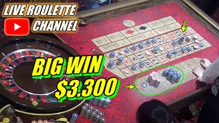 🔴 LIVE ROULETTE | 🚨 BIG WIN 💲3.300 In Casino Las Vegas 🎰 Lots of Betting Exclusive ✅ 2023-06-21