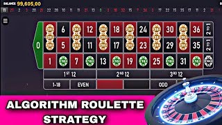 Algorithm Roulette Strategy