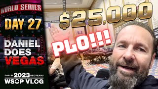 The BIG $25,000 PLO HIGH ROLLER! – Daniel Negreanu 2023 WSOP Poker Vlog Day 27