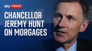 Chancellor Jeremy Hunt delivers statement on mortgages