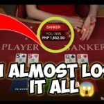 BOX TYPE PATTERN ALMOST GONE WRONG😭 | BACCARAT ENGLISH SESSION | BACCARAT STRATEGY