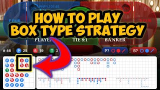 HOW TO PLAY BOX TYPE STRATEGY IN MOSR EFFECTIVE WAY | BACCARAT