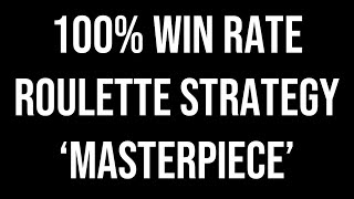 Masterpiece Roulette Strategy by Spintactics