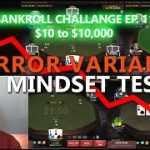 $10 to $10000 – EP11: 3h MEGAGRIND EATING UP OUR ROLL? | Poker Bankroll Challenge 2023