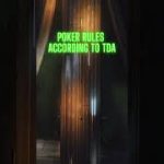 Poker Rules according to TDA guidelines #poker #subscribe #wsop #tournamentpoker #holdem