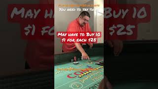 Craps $50 to $450 in 2 hits with 4 or 10 FLIP! #casino #craps