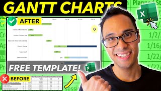 How to Create a Gantt Chart in Excel in 10 Minutes! (FREE Download Included!)