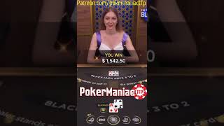 HUGE BLACK JACK HUGE BET ON TIME #youtubeshorts  #viral #shorts #shortsviral #blackjack