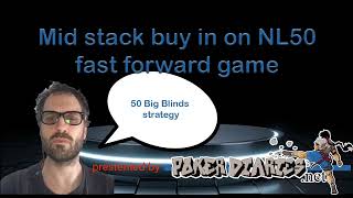 NL50 mid stack poker strategy on fast forward games