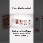 Best Poker hands ranked