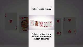 Best Poker hands ranked