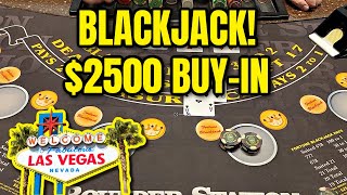 High Limit Blackjack / Up to $500 Hands / $2500 Buy-In/ Nice Comeback!