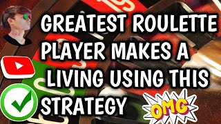 Greatest Roulette Player Makes A Living Using This Strategy 💯🌹 || Roulette Strategy To Win #money
