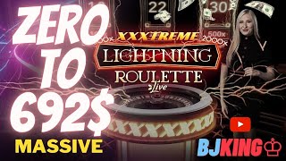 Zero to 692$ || Roulette 200$💰profit session || #roulette #casino #trending