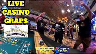 Live Casino Craps inside the Fremont Hotel and Casino, Downtown Las Vegas. Crapsee Code: B3S8P5