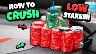 Making $100/hr in TEXAS POKER!! Dominating LOW STAKES! | Poker Vlog #215