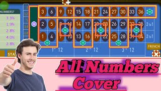All Numbers Cover // Roulette Strategy To Win // Roulette #best #viralvideo #money #earnmoney