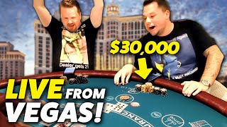 Blackjack Session LIVE from Bellagio, Las Vegas! — $30,000 Start!