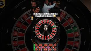 Drake Wins 1.1 Million With His Crazy Roulette Strategy! #drake #roulette #hugewin #casino #strategy