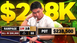 $238,000 POT and I’m ALL-IN with ACES! | Rampage Poker Vlog