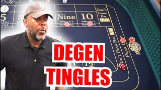 🔥DEGEN TINGLES🔥 30 Roll Craps Challenge – WIN BIG or BUST #322