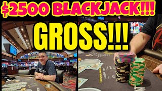 Live Blackjack – A GROSS Display in Las Vegas • Gambling with $2500