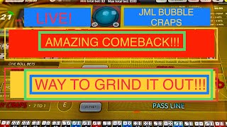 $400 in.  ! Amazing COMEBACK!  My Winning Strategy at  live bubble craps