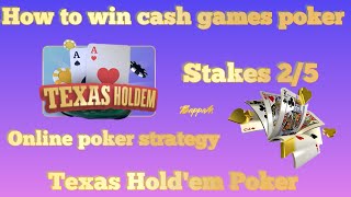 texas holdem poker with ‎@bappam  |online poker strategy|how to win cash games poker stakes 2/5|ep17