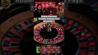 Drakes Infamous Roulette Strategy Pays MASSIVE! #drake #roulette #strategy #casino #maxwin #hugewin