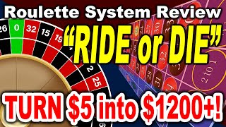 TURN $5 into $1230! – “Ride or Die” Roulette System Review