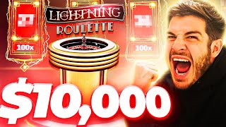 I TOOK $10,000 TO LIGHTNING ROULETTE…