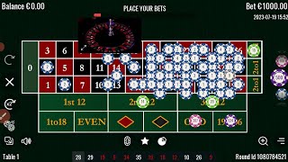 1000£ Bet On Live Casino Roulette #roulettewin #strategy #casino