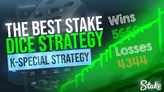 EASIEST WAY TO MAKE MONEY ON STAKE! THE BEST DICE STRATEGY! | K-SPECIAL
