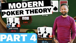 PART 4!!! How to Use MODERN POKER THEORY – $25,000 Buy-in Super High Roller!