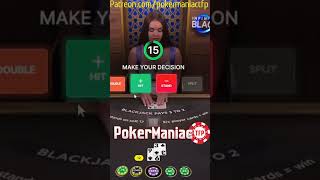 NICE WIN & FLUSH #shortsyoutube #youtubeshorts #shortsfeed #shortsvideo #blackjack #amazing #viral