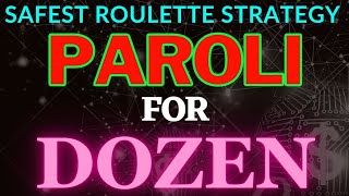 “PAROLI” FOR DOZEN | ROULETTE SAFEST STRATEGY | @indiancasinoguy