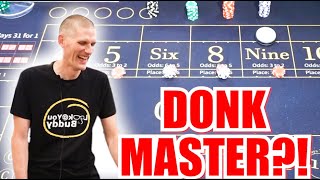 🔥DONK MASTER🔥 30 Roll Craps Challenge – WIN BIG or BUST #330